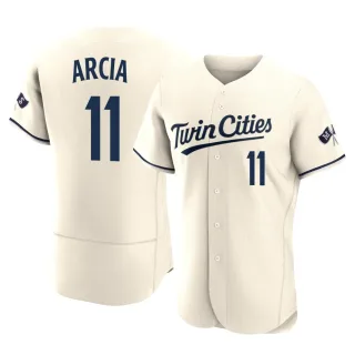 Men's Authentic Cream Orlando Arcia Minnesota Twins Alternate 2023 Jersey