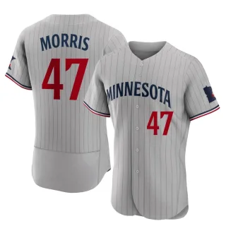 Men's Authentic Gray Jack Morris Minnesota Twins Road Jersey