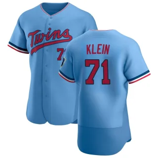Men's Authentic Light Blue John Klein Minnesota Twins Alternate Jersey