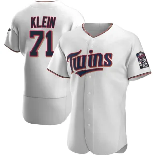Men's Authentic White John Klein Minnesota Twins Home Jersey