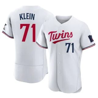 Men's Authentic White John Klein Minnesota Twins Home Jersey