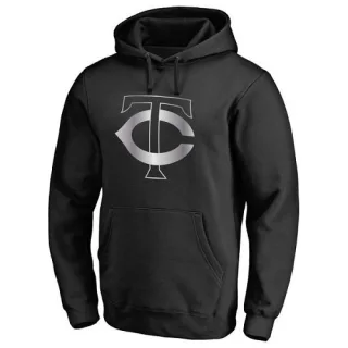 Men's Black Minnesota Twins Platinum Collection Pullover Hoodie -