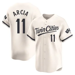 Men's Limited Cream Orlando Arcia Minnesota Twins Alternate Jersey