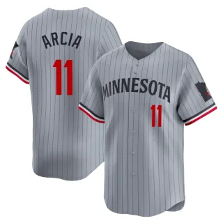 Men's Limited Gray Orlando Arcia Minnesota Twins Road Jersey