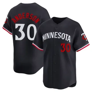 Men's Limited Navy Jack Anderson Minnesota Twins Alternate Jersey