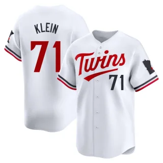 Men's Limited White John Klein Minnesota Twins Home Jersey