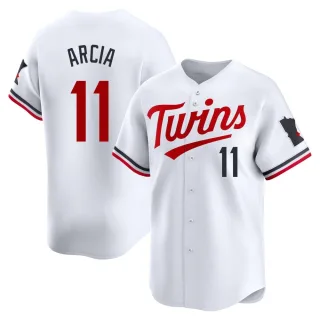 Men's Limited White Orlando Arcia Minnesota Twins Home Jersey