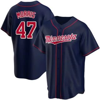 Men's Replica Navy Jack Morris Minnesota Twins Alternate Team Jersey