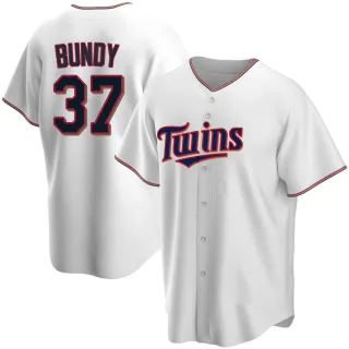 Men's Replica White Dylan Bundy Minnesota Twins Home Jersey