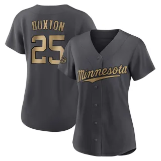 Women's Authentic Charcoal Byron Buxton Minnesota Twins 2022 All-Star Game Jersey