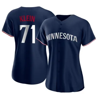 Women's Authentic Navy John Klein Minnesota Twins Alternate Jersey