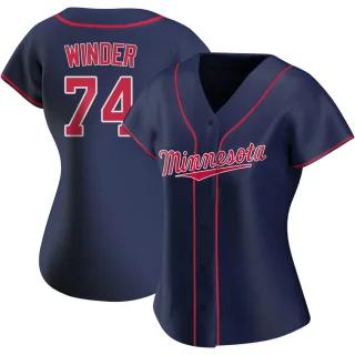 Women's Authentic Navy Josh Winder Minnesota Twins Alternate Team Jersey