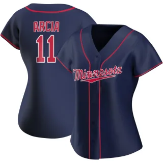 Women's Authentic Navy Orlando Arcia Minnesota Twins Alternate Team Jersey