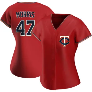 Women's Authentic Red Jack Morris Minnesota Twins Alternate Jersey