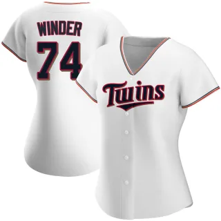 Women's Authentic White Josh Winder Minnesota Twins Home Jersey