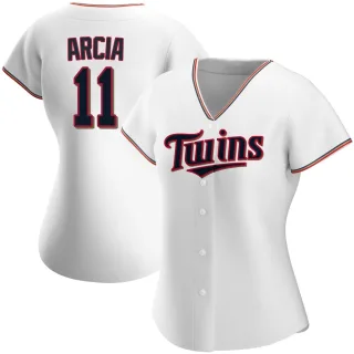 Women's Authentic White Orlando Arcia Minnesota Twins Home Jersey