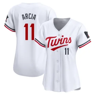 Women's Limited White Orlando Arcia Minnesota Twins Home Jersey