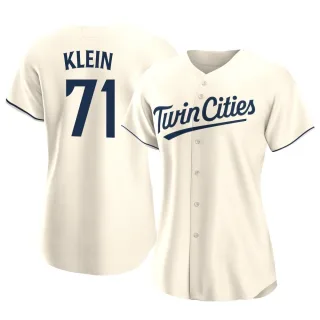 Women's Replica Cream John Klein Minnesota Twins Alternate Jersey