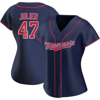 Women's Replica Navy Edouard Julien Minnesota Twins Alternate Team Jersey