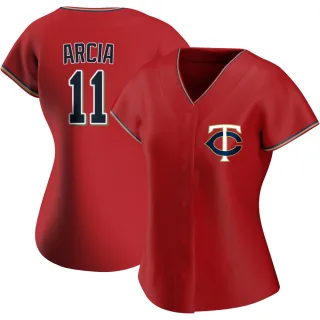 Women's Replica Red Orlando Arcia Minnesota Twins Alternate Jersey