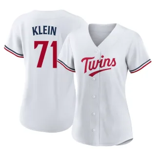 Women's Replica White John Klein Minnesota Twins Home Jersey
