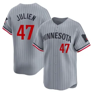 Youth Limited Gray Edouard Julien Minnesota Twins Road Jersey