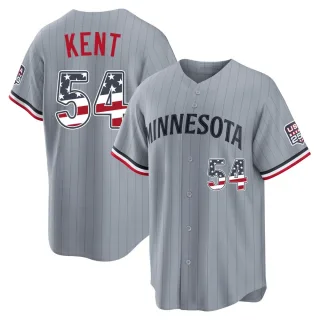 Youth Limited Gray Zak Kent Minnesota Twins USA 250 Fourth Of July Road Stadium Jersey