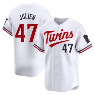 Youth Limited White Edouard Julien Minnesota Twins Home Jersey