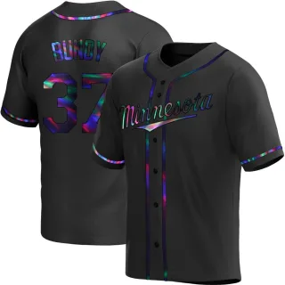 Youth Replica Black Holographic Dylan Bundy Minnesota Twins Alternate Jersey