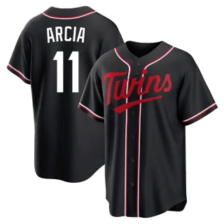 Youth Replica Black Orlando Arcia Minnesota Twins Fashion Out Jersey