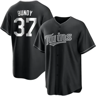 Youth Replica Black/White Dylan Bundy Minnesota Twins Jersey