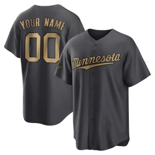 Youth Replica Charcoal Custom Minnesota Twins 2022 All-Star Game Jersey