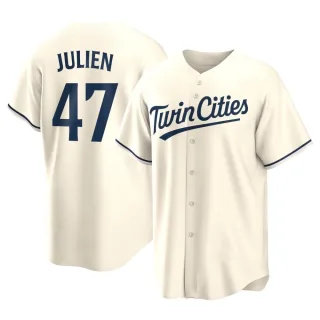 Youth Replica Cream Edouard Julien Minnesota Twins Alternate Jersey
