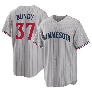 Youth Replica Gray Dylan Bundy Minnesota Twins Road Jersey