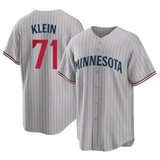 Youth Replica Gray John Klein Minnesota Twins Road Jersey