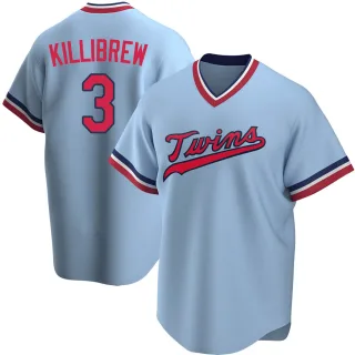 Youth Replica Light Blue Harmon Killibrew Minnesota Twins Road Cooperstown Collection Jersey