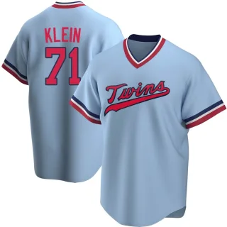 Youth Replica Light Blue John Klein Minnesota Twins Road Cooperstown Collection Jersey