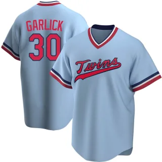 Youth Replica Light Blue Kyle Garlick Minnesota Twins Road Cooperstown Collection Jersey
