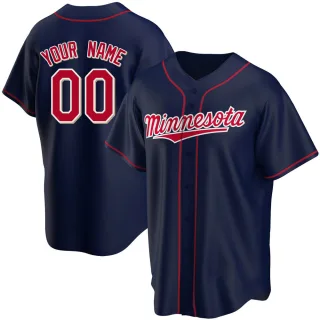 Youth Replica Navy Custom Minnesota Twins Alternate Team Jersey