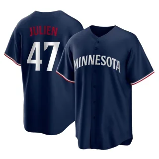 Youth Replica Navy Edouard Julien Minnesota Twins Alternate Jersey